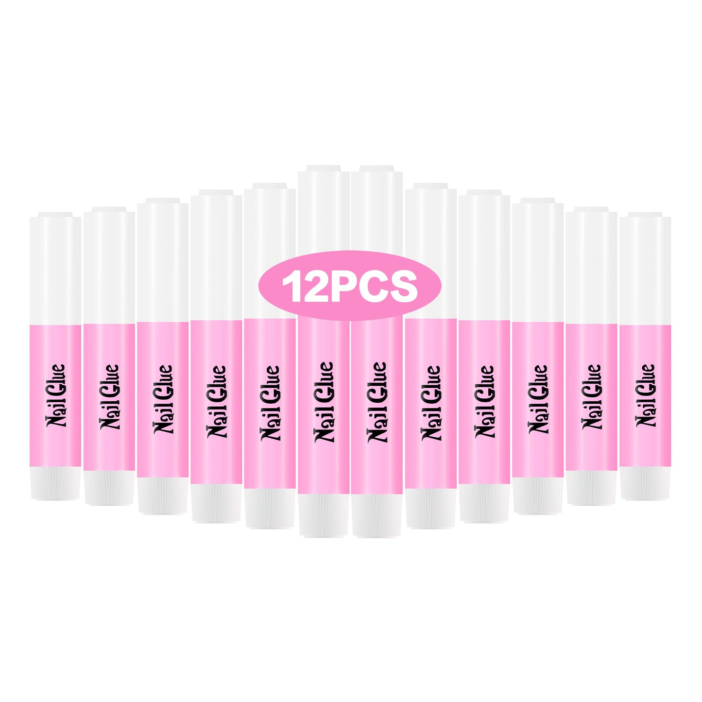 Promake Press on Nails Tool Kit for Salon - Nail Glue, Jelly Glue, Mini Nail File, Wooden Sticks, Alcohol Pad,OPP bag