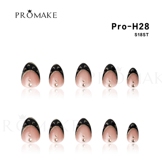 Promake Short Nails- 100% Handmade Luxury Nails- Luxury Handmade Press on Nails- Nail Art Nail Care- With Nails Tools-0.7 Inch Length- Children Nails