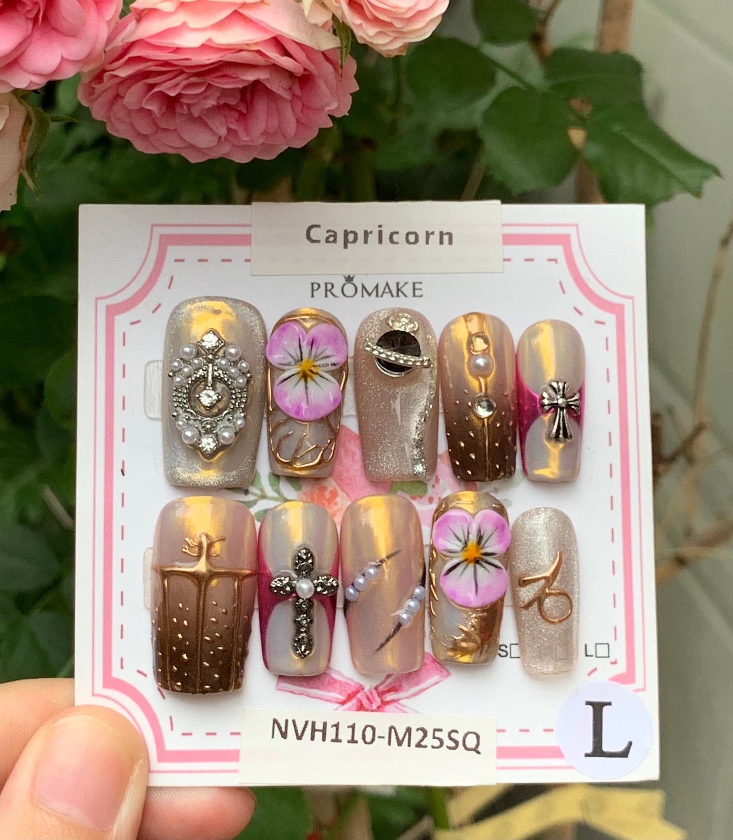 3D FLORAL ZODIAC SIGN 1 INCH COLLECTION