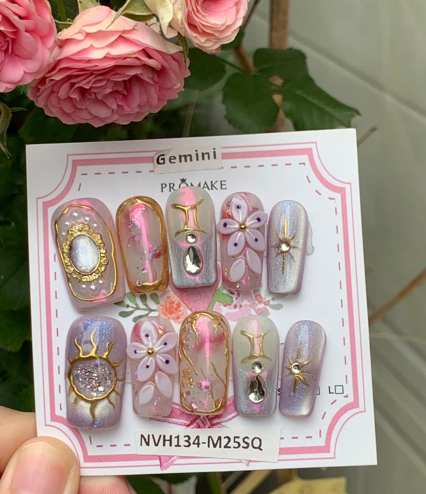 3D FLORAL ZODIAC SIGN 1 INCH COLLECTION