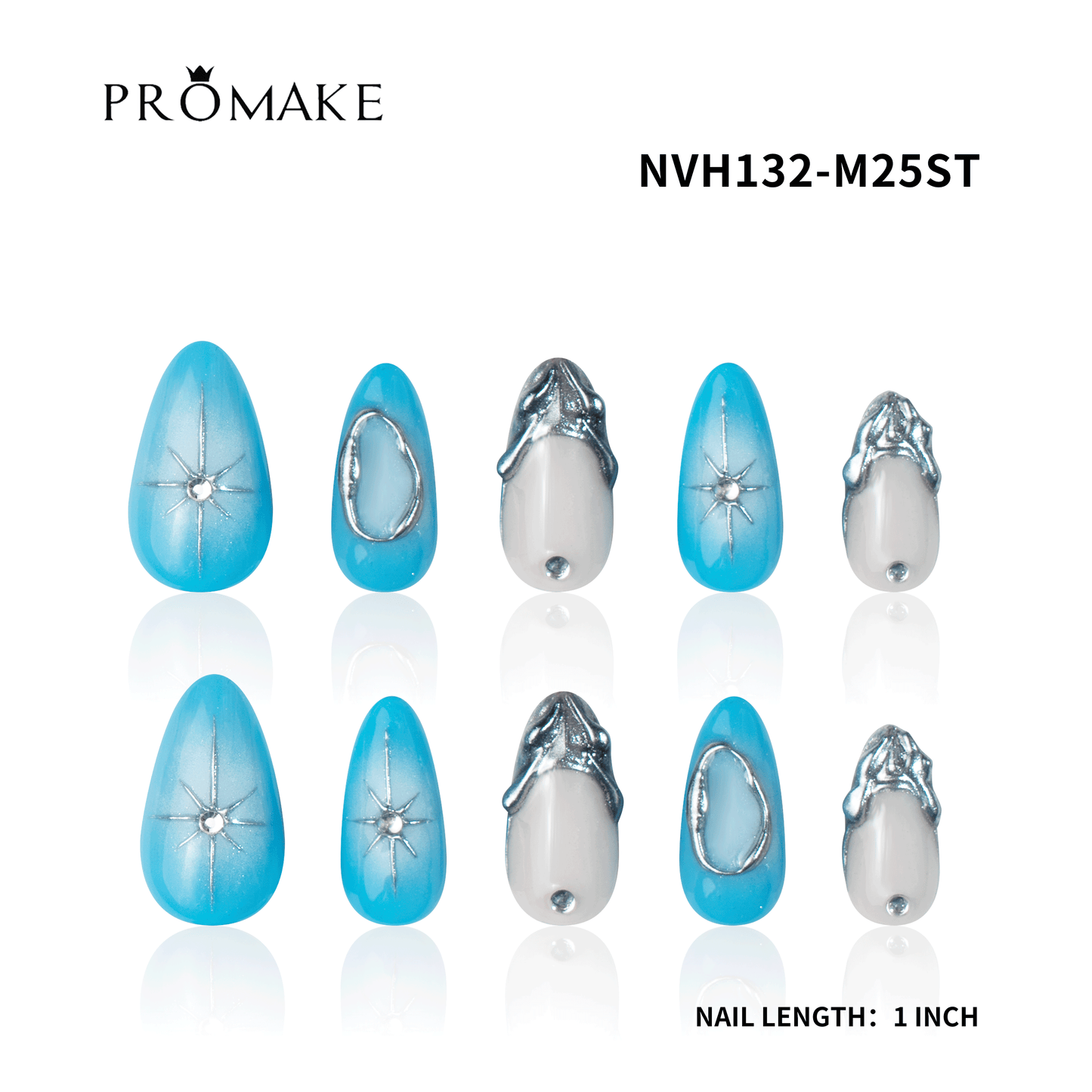 Promake New Drops- New Luxury Handmade Press on Nails-Unique Design-High Quality Nails - With 2 Sets Nails Tools-XS-XL Size