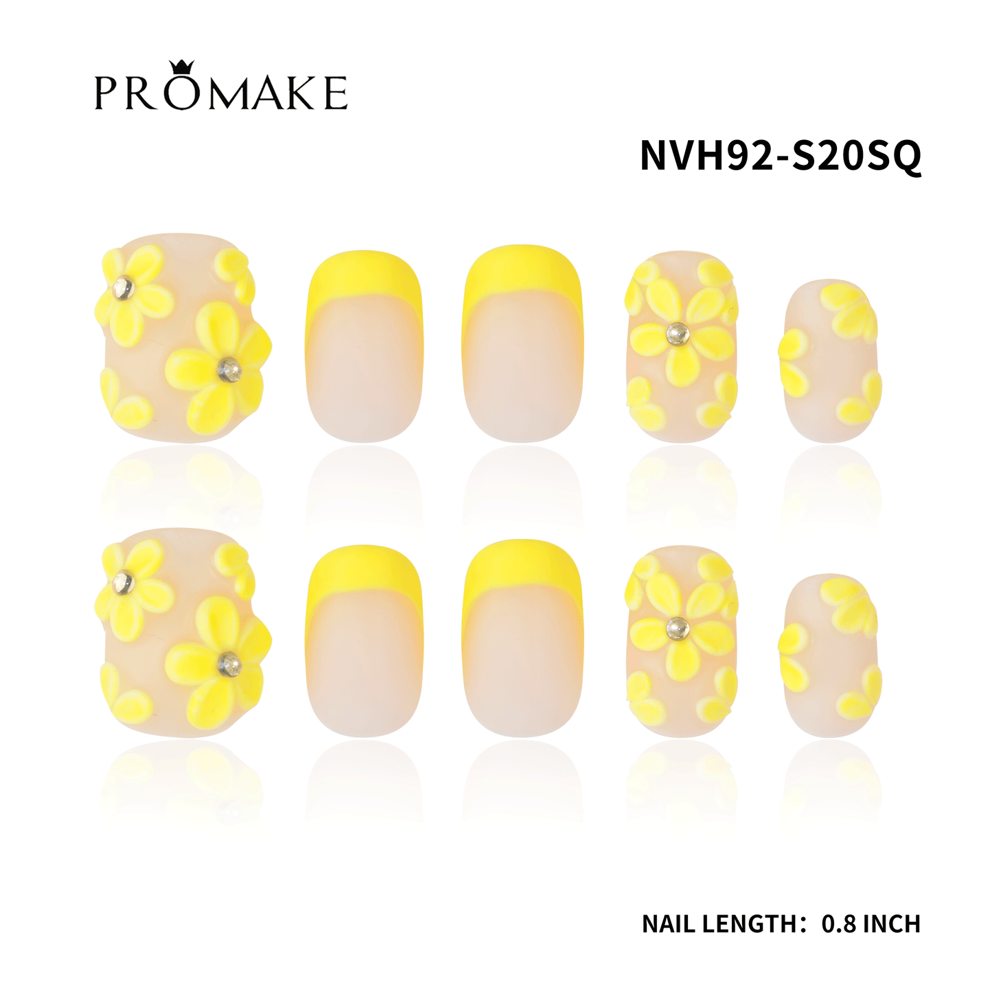 Promake New Drops- New Luxury Handmade Press on Nails-Unique Design-High Quality Nails - With 2 Sets Nails Tools-XS-XL Size