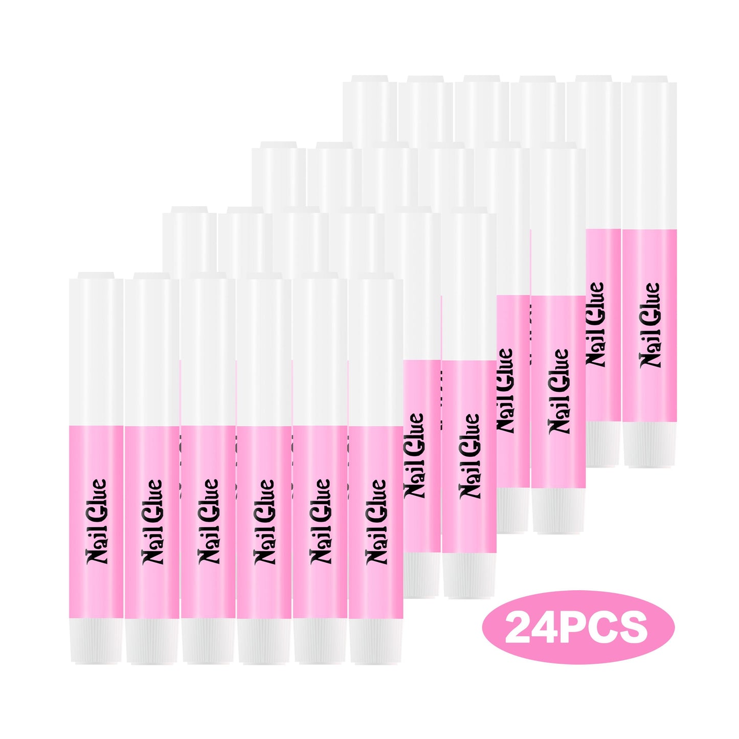 Promake Press on Nails Tool Kit for Salon - Nail Glue, Jelly Glue, Mini Nail File, Wooden Sticks, Alcohol Pad,OPP bag