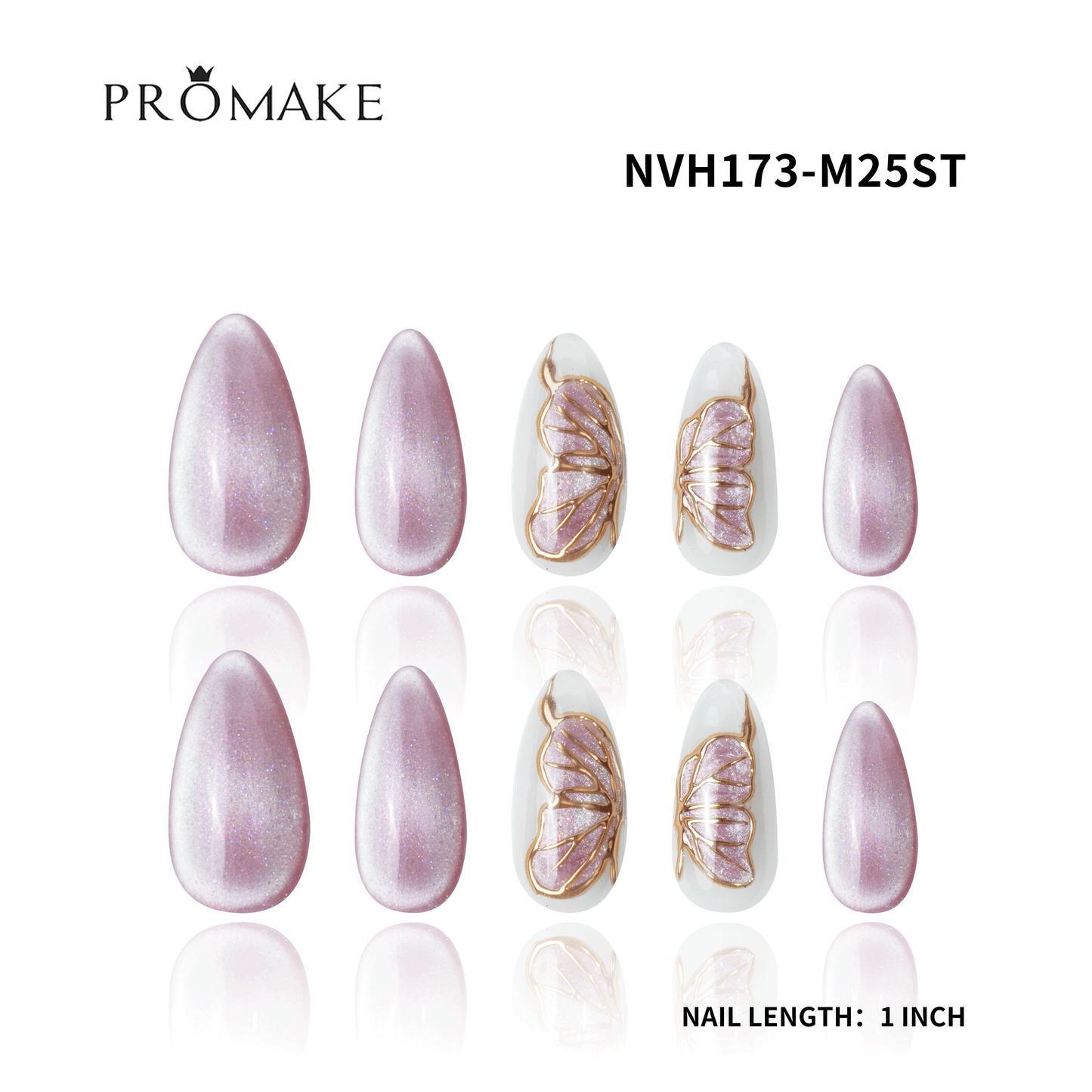 Promake New Drops 2 - New Luxury Handmade Press on Nails-Unique Design-High Quality Nails - With 2 Sets Nails Tools-XS-XL Size(副本)