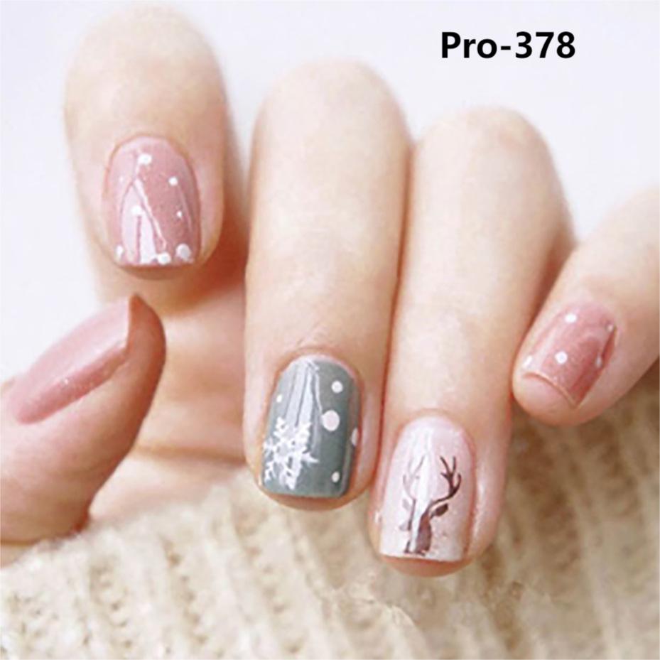 Promake Press on Nails with Christmas Design 6 Packs (144 Pcs) Reuseable Nails wtih Nail tools