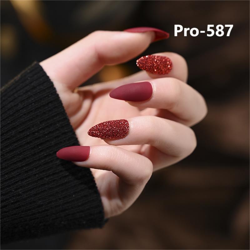 Promake Press on Nails Long-Medium-Short 12 Packs (288 Pcs) Reuseable Nails wtih Nail tools