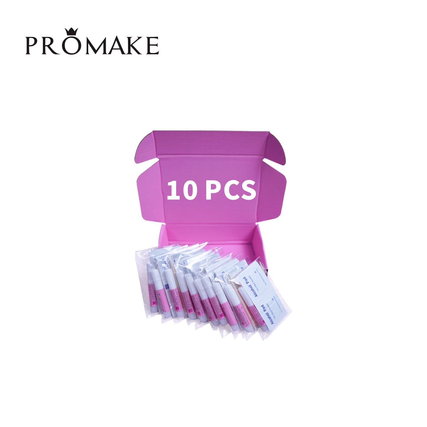Promake Press on Nails Tool Kit for Salon - Nail Glue, Jelly Glue, Mini Nail File, Wooden Sticks, Alcohol Pad,OPP bag
