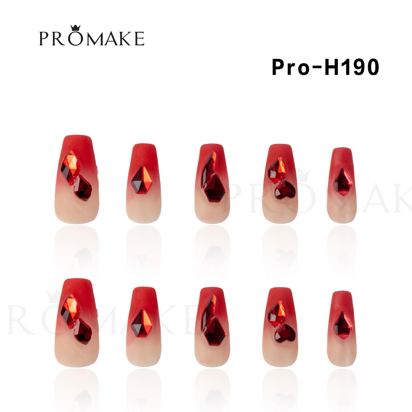 Promake Nails | XS Size | 100% Handmade Luxury Nails- Luxury Handmade Press on Nails-Nail Art Nail Care-With Nails Tools-Different Length