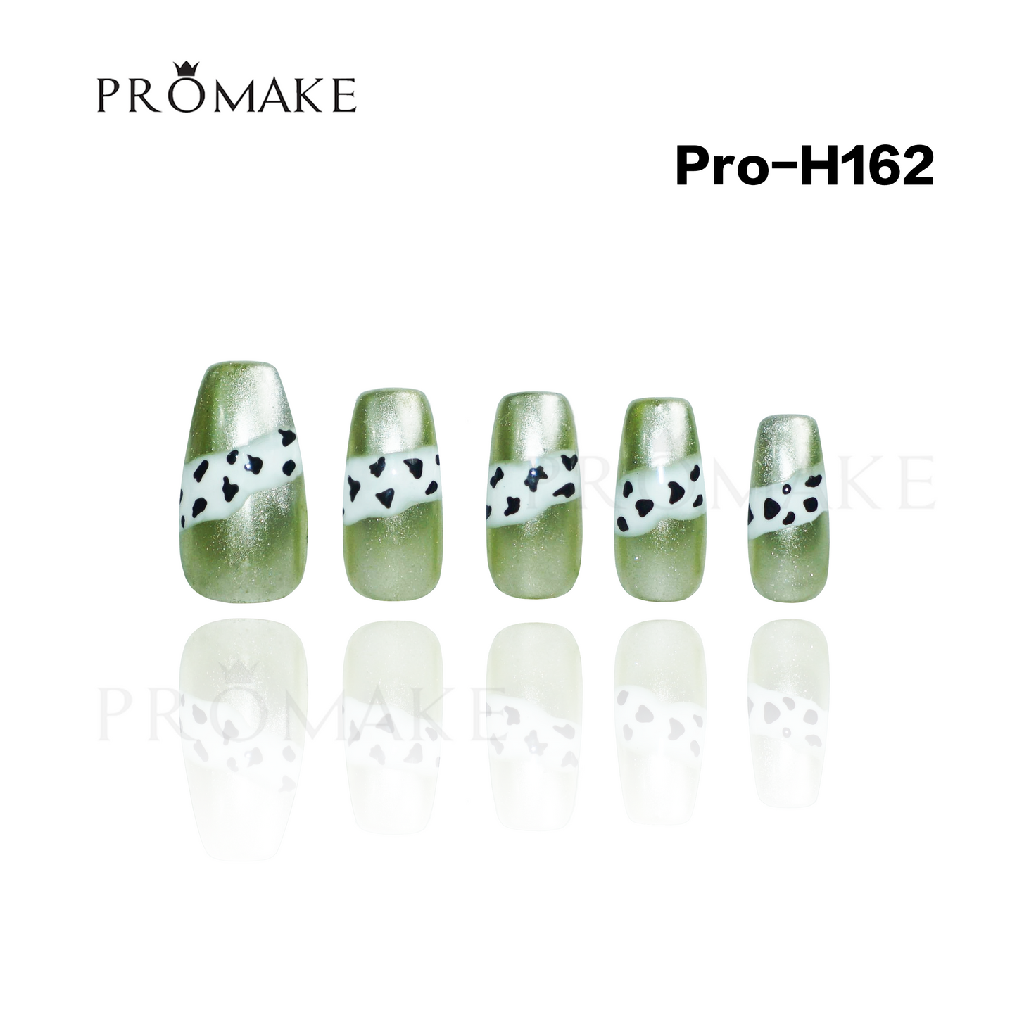 Promake Luxury - Mid-Length H161-H180 - Handmade Press On Nails 10PCS Reuseable Nails wtih Nail tools