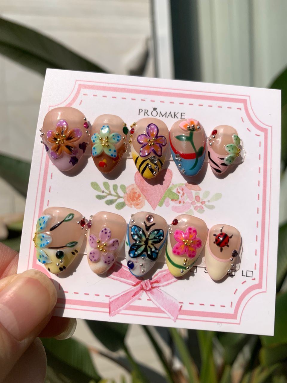 Promake Luxury - Short Length H01-H27 - Handmade Press On Nails Reusable 10PCS