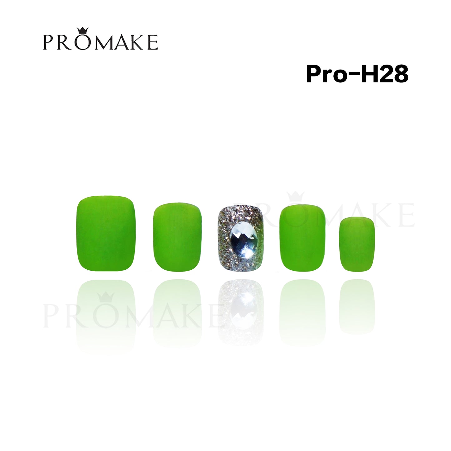 Promake Luxury - Short Length H20-H55 - Handmade Press On Nails Reusable 10PCS