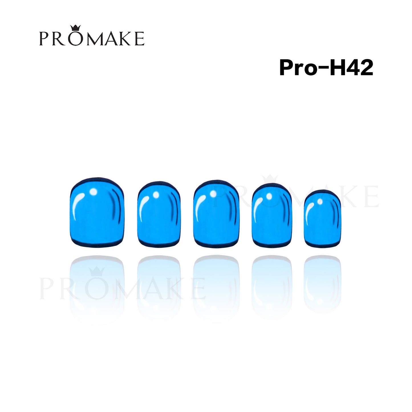 Promake Luxury - Short Length H20-H55 - Handmade Press On Nails Reusable 10PCS