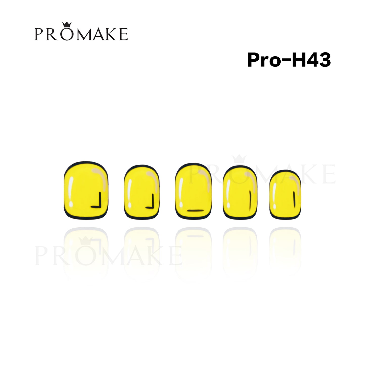 Promake Luxury - Short Length H20-H55 - Handmade Press On Nails Reusable 10PCS