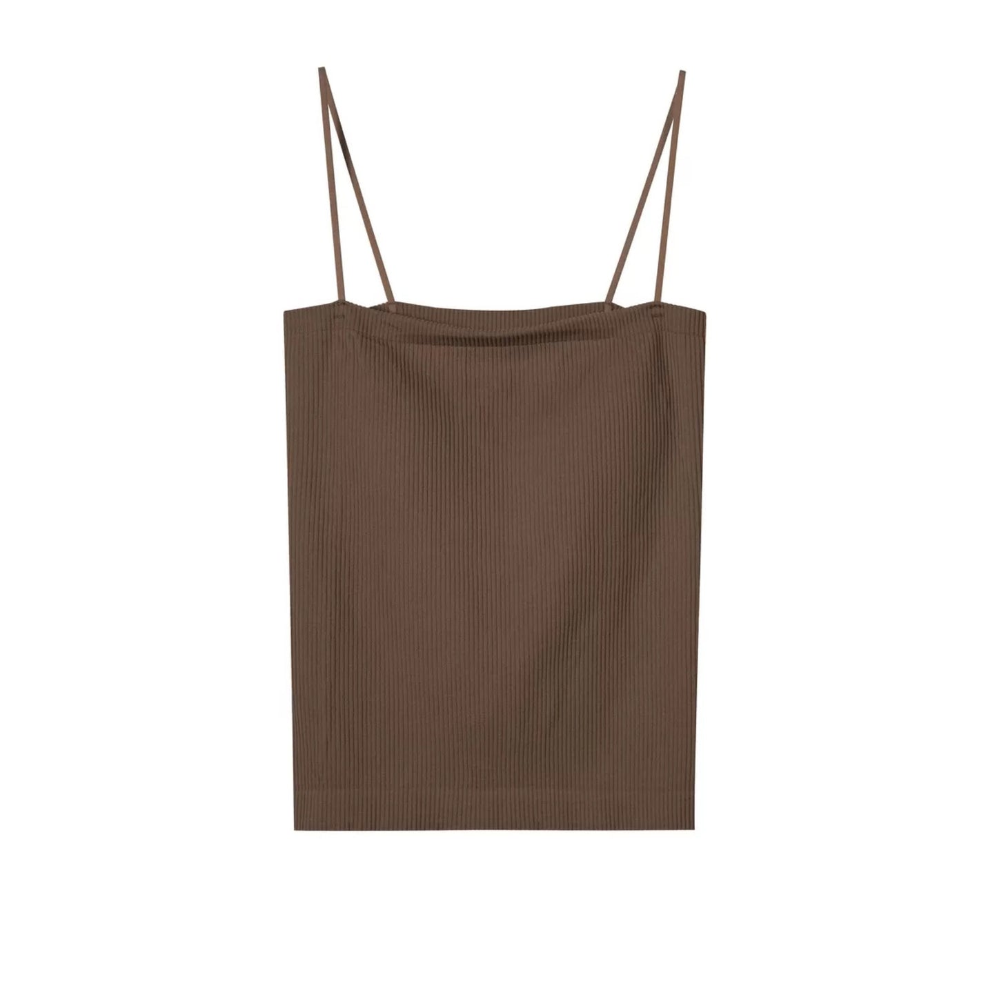 Seamless Beauty Back Camisole Girl Spaghetti Strap Underwear Women's Sling with Chest Pad Base Tube Top One Piece