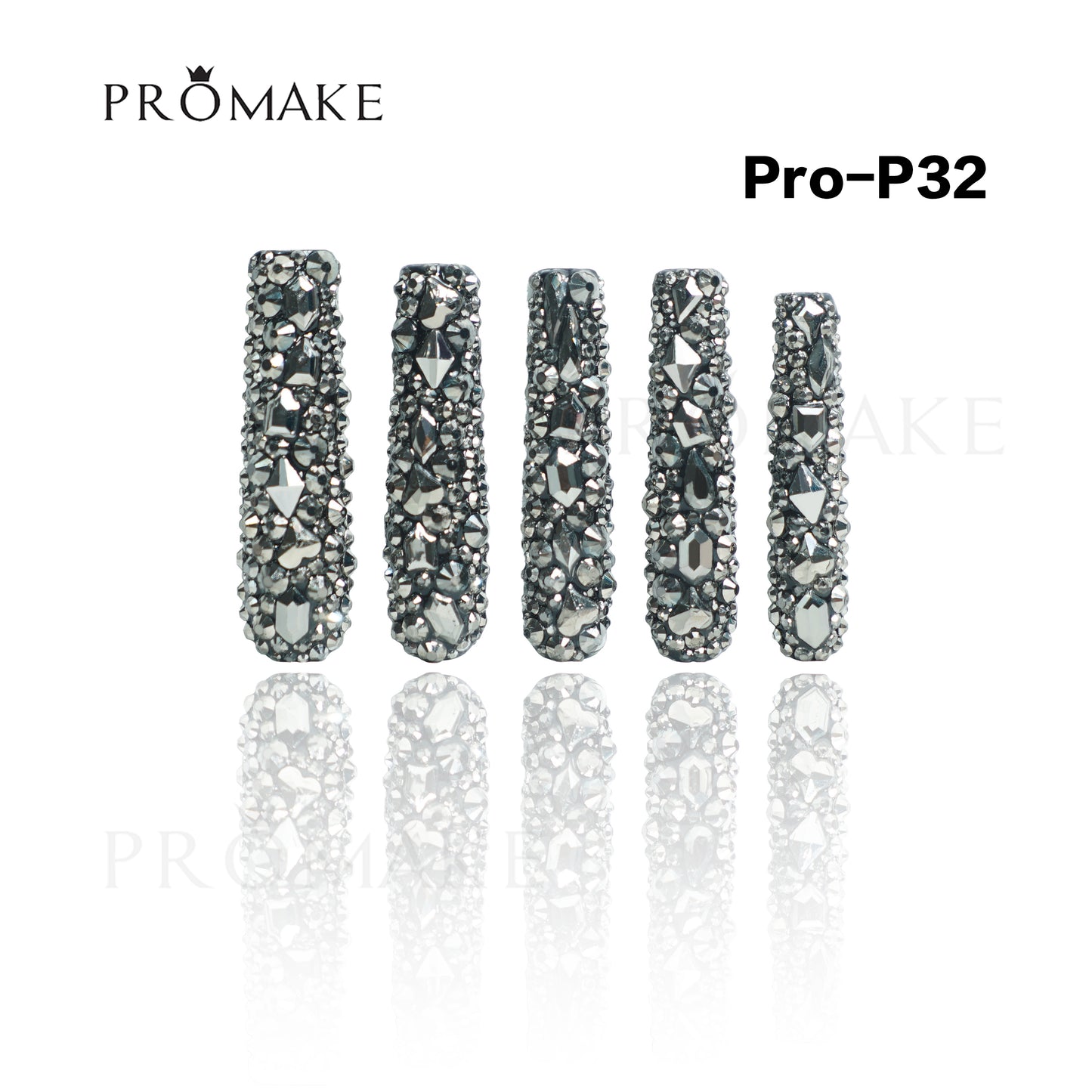 Promake Luxury - Super Long 54MM - P19-P38 - Custom Handmade Press On Nails 10PCS Reuseable Nails wtih Nail tools