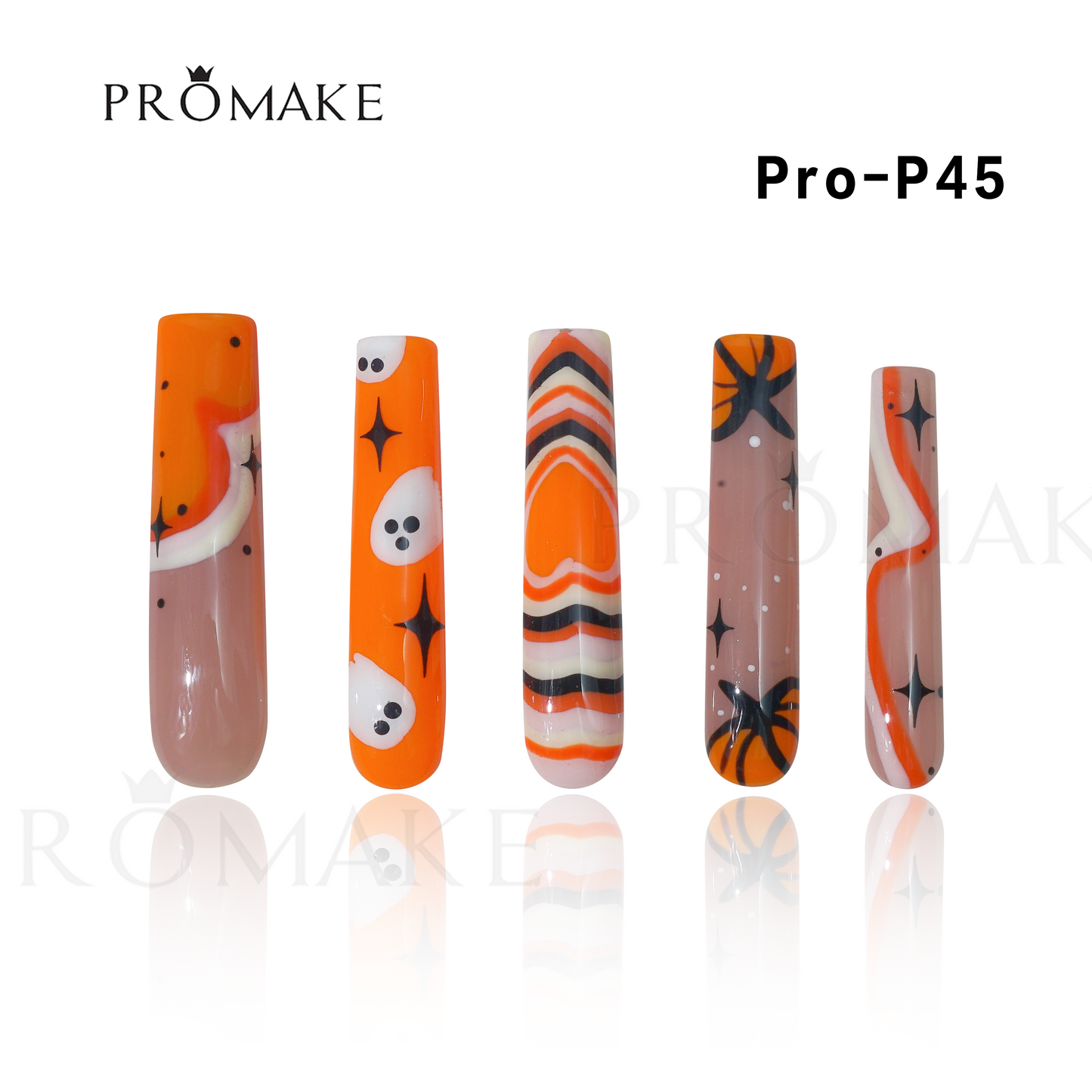 Promake Luxury - Super Long 54MM - P39-P54 - Custom Handmade Press On Nails 10PCS Reuseable Nails wtih Nail tools