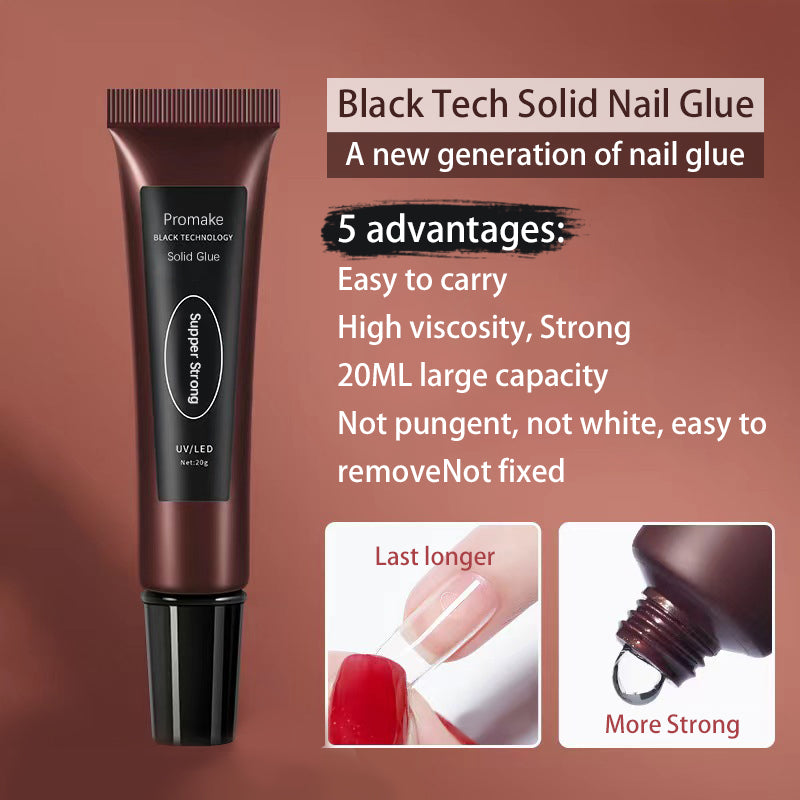 Promake Press on Nails Tool Kit for Salon - Nail Glue, Jelly Glue, Mini Nail File, Wooden Sticks, Alcohol Pad,OPP bag
