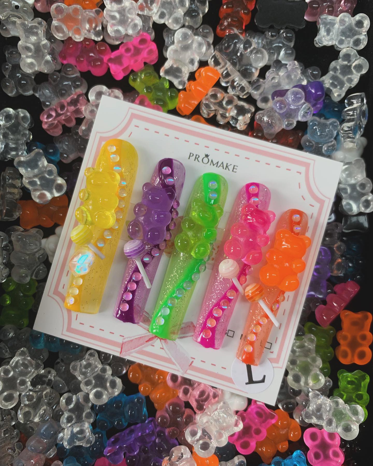 Promake Luxury - Custom Design -Handmade Press On Nails 10PCS Reuseable Nails wtih Nail tools