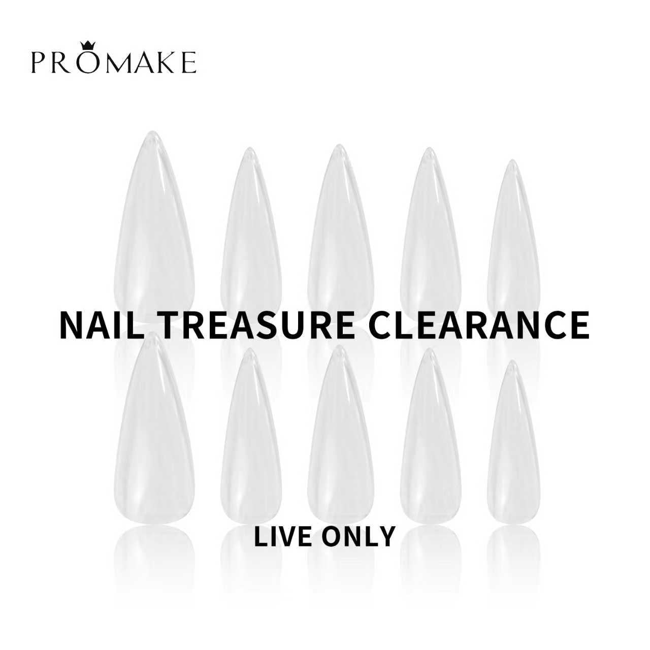 Promake Nail Treasure Clearance- Selected Press-On Nail Styles at Super | Final Sale- Luxury Handmade Press on Nails- Unique Design-High Quality Nails