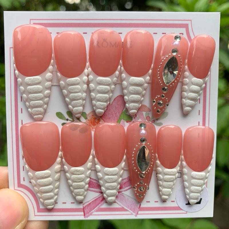 Promake New Drops- New Luxury Handmade Press on Nails-Unique Design-High Quality Nails - With 2 Sets Nails Tools-XS-XL Size