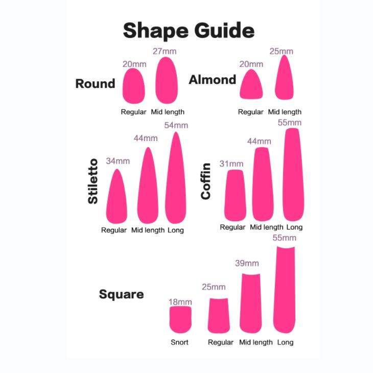 Promake Luxury - Custom Design -Handmade Press On Nails 10PCS Reuseable Nails wtih Nail tools