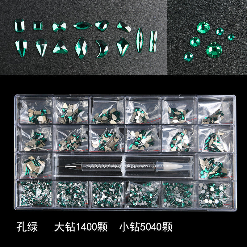 Promake® Exclusive for Cross-Border | Wholesale | 21 Grid Boxed DIY Nail Ornament Set