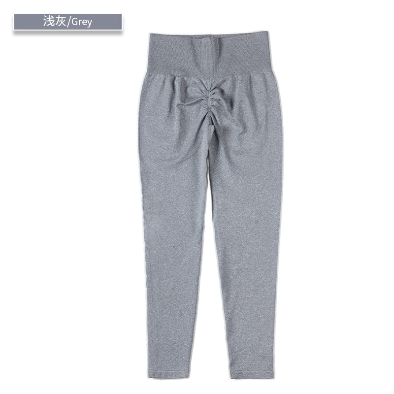 Women Scrucny Leggings Europe and America Cross Border Camouflage Yoga Pants Cropped Pants Pleated Yoga Shorts