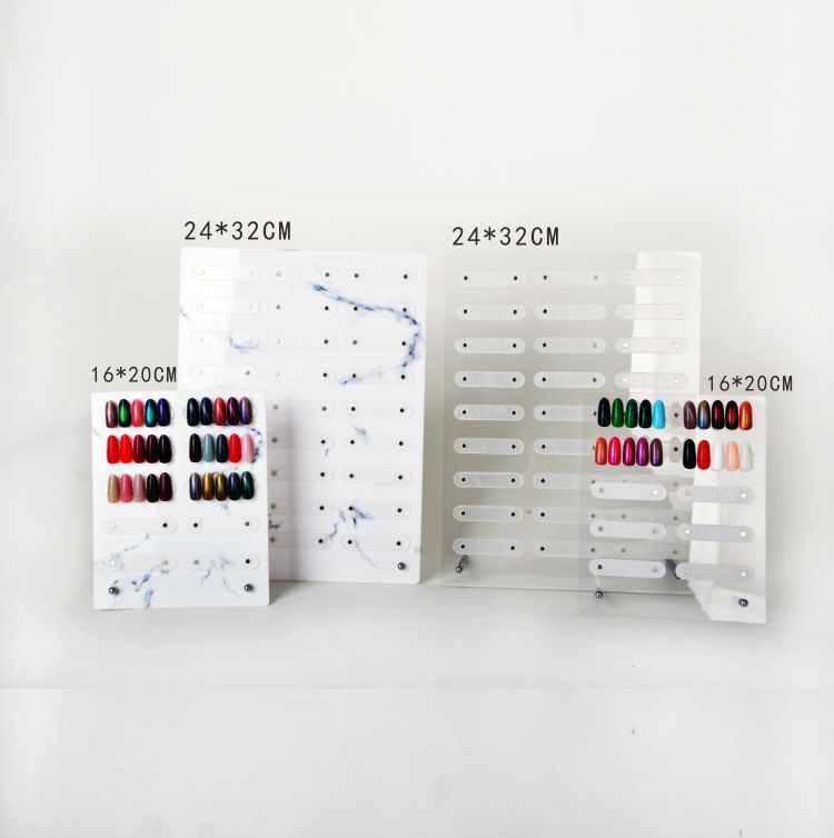 Promake® New Product Nail Beauty Exhibition Board Works Book Shaped Display Stand Marble Three-Dimensional Magnet Adsorption Removable Color Card Display Board Exhibition Board