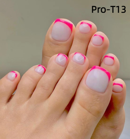 【BUY 3 GET 1】Promakepro ToeNails T1-T36 Press On Nails 24PCS/Sets Unique Design High Quality Reusable