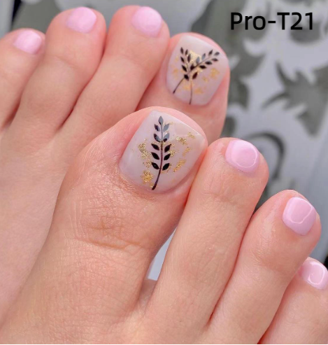 【BUY 3 GET 1】Promakepro ToeNails T1-T36 Press On Nails 24PCS/Sets Unique Design High Quality Reusable