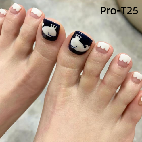 【BUY 3 GET 1】Promakepro ToeNails T1-T36 Press On Nails 24PCS/Sets Unique Design High Quality Reusable