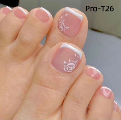 【BUY 3 GET 1】Promakepro ToeNails T1-T36 Press On Nails 24PCS/Sets Unique Design High Quality Reusable
