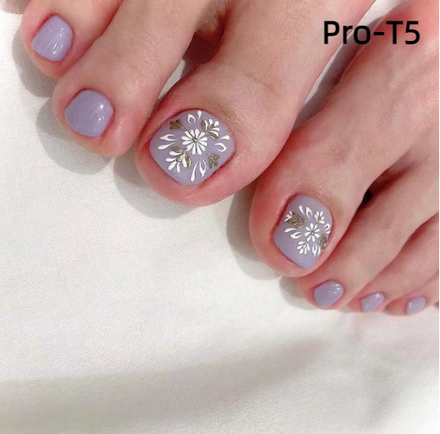 【BUY 3 GET 1】Promakepro ToeNails T1-T36 Press On Nails 24PCS/Sets Unique Design High Quality Reusable