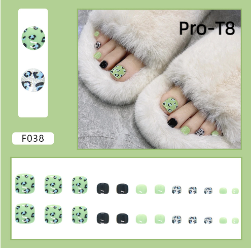 【BUY 3 GET 1】Promakepro ToeNails T1-T36 Press On Nails 24PCS/Sets Unique Design High Quality Reusable