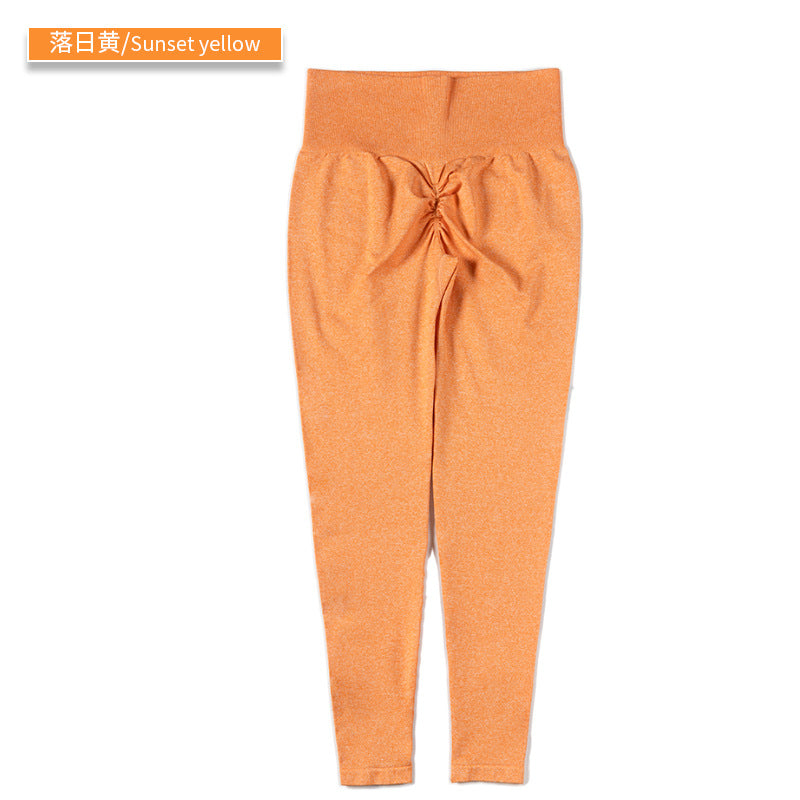 Women Scrucny Leggings Europe and America Cross Border Camouflage Yoga Pants Cropped Pants Pleated Yoga Shorts