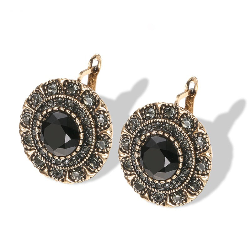 Promake® | Black Stone Vintage Earrings