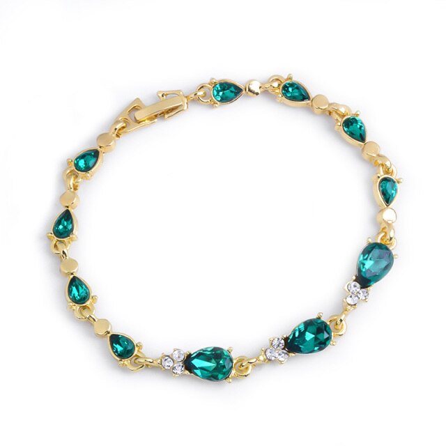 Promake® | Gold Shiny Crystal Bracelet
