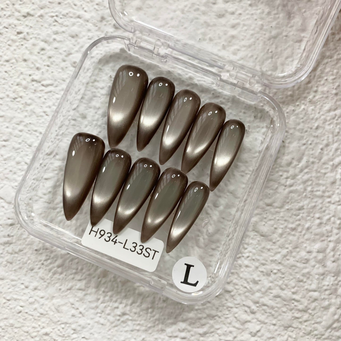 Promake H934-L33ST Handmade Press On Nails, Summer Beach Ready, Nail Inspo Name Accessory