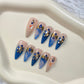 Promake | Love & Abundance Collection | Luxury Handmade Press On Nails with Gold Dollar & Heart Design | Reusable Custom Fit False Nails for Women