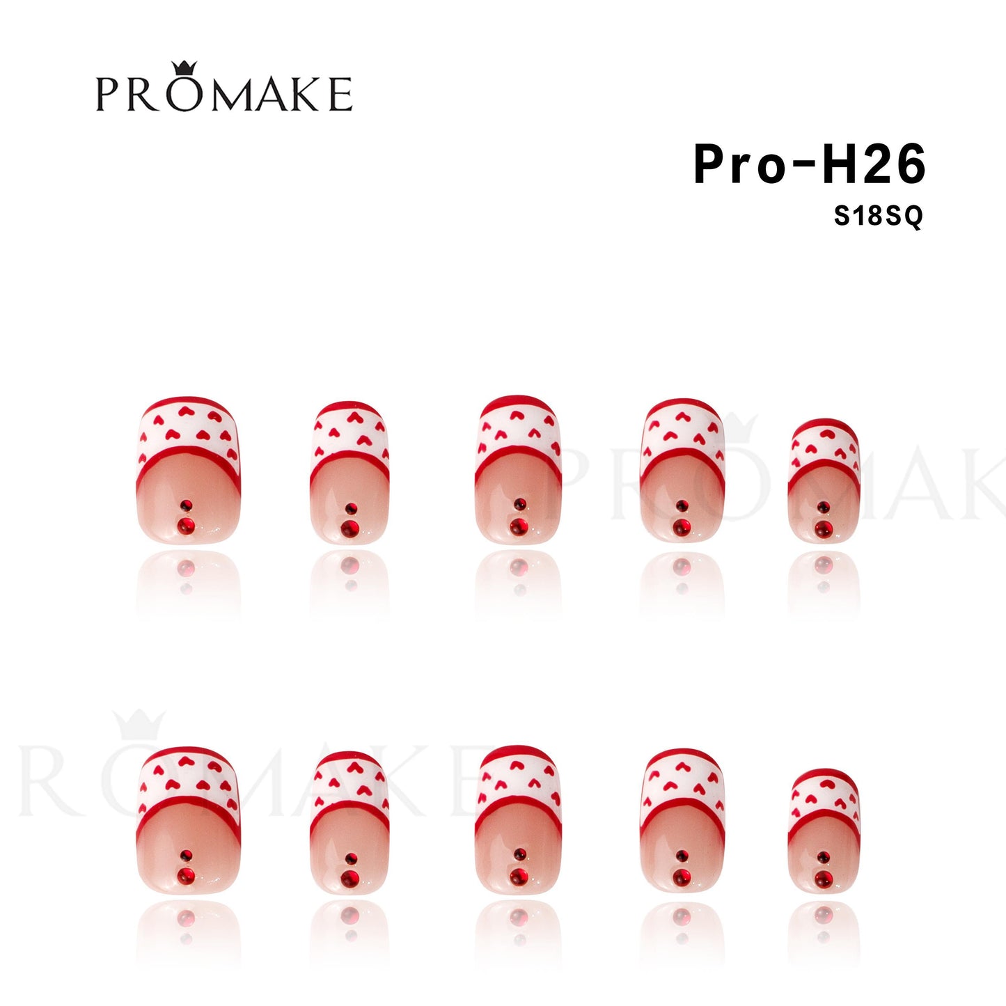 Promake Short Nails-  100% Handmade Luxury Nails-  Luxury Handmade Press on Nails-  Nail Art Nail Care-  With Nails Tools-0.7 Inch Length-  Children Nails