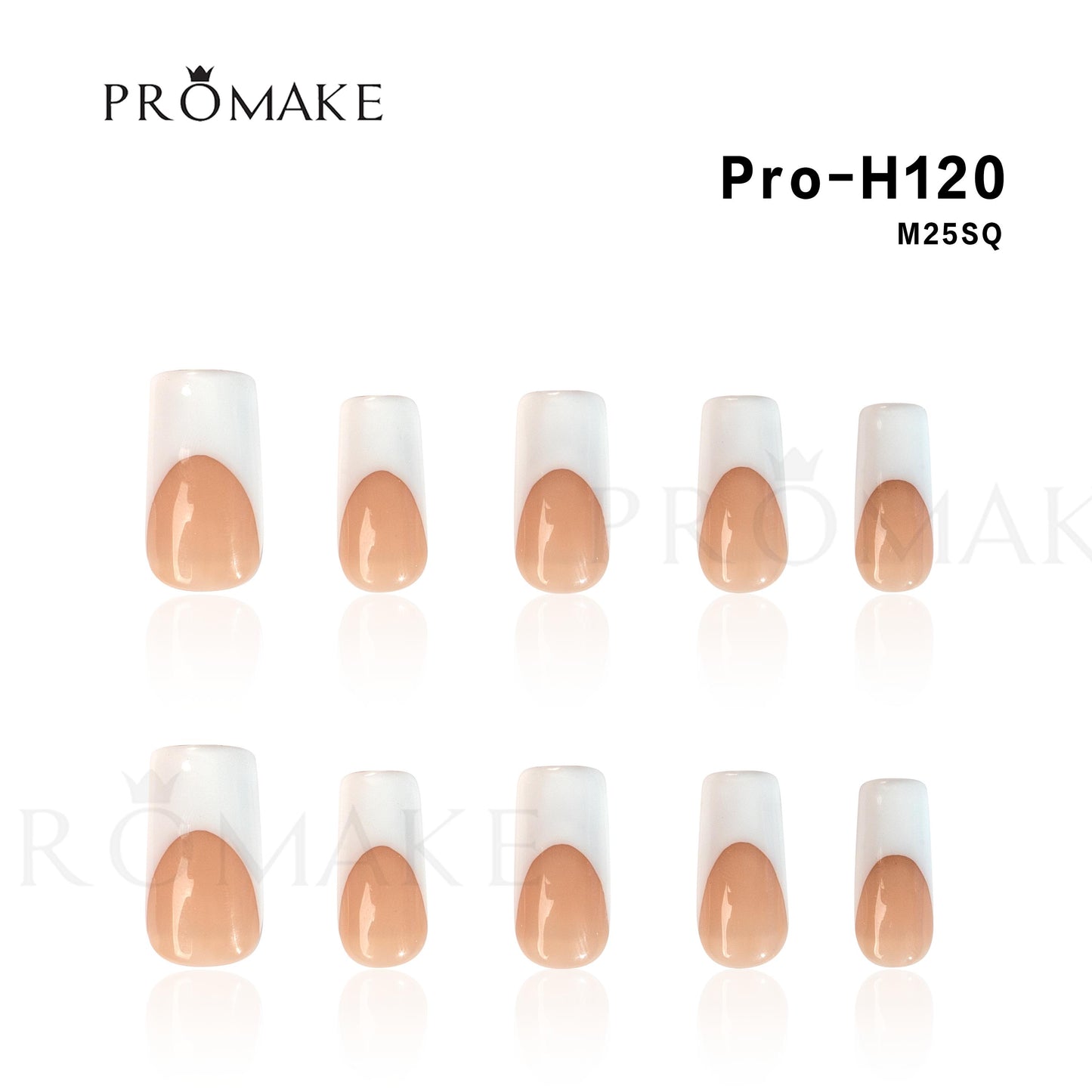 Promake [NV] 1inch /25MM- Luxury Handmade Press on Nails-Unique Design-High Quality Nails - With 4 Sets Nails Tools-Long Length-S-L Size