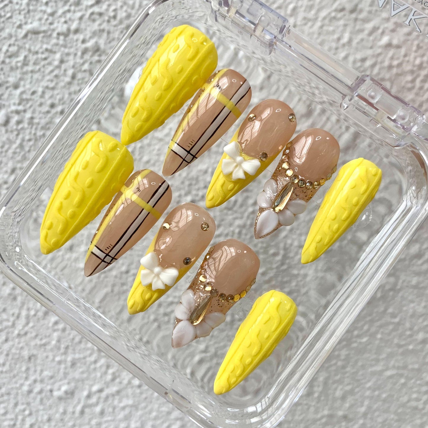Promake Summer Paradise Collection - Luxury Handmade Press On Nails, 2026 New Summer Nail Inspo Designs for Beach Vacation, Pool Day