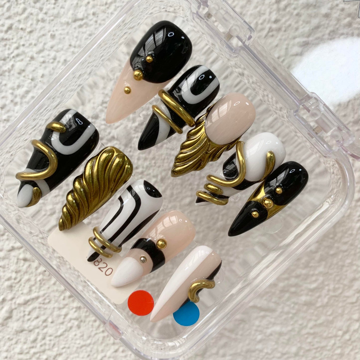 PromakeVH820-L33ST Handmade Press On Nails, Summer Beach Ready, Nail Inspo Name Accessory