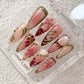 Promake | One Trending Luxury Handmade Press On Nails for Women, Reusable 3D Acrylic Fake Nails, Rhinestone & Unique Nail Art Designs, Multiple Shapes and Lengths, Ships from USA