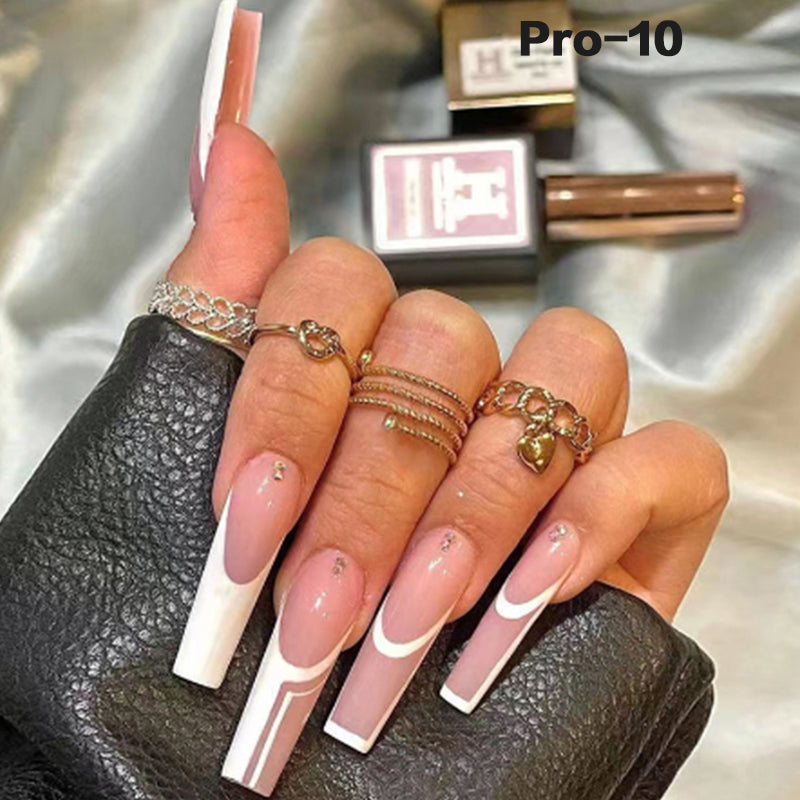 [Buy 6 Get 2]Promakepro Long-length 1-100 Press On Nails 24PCS/Sets Unique Design High Quality Reusable