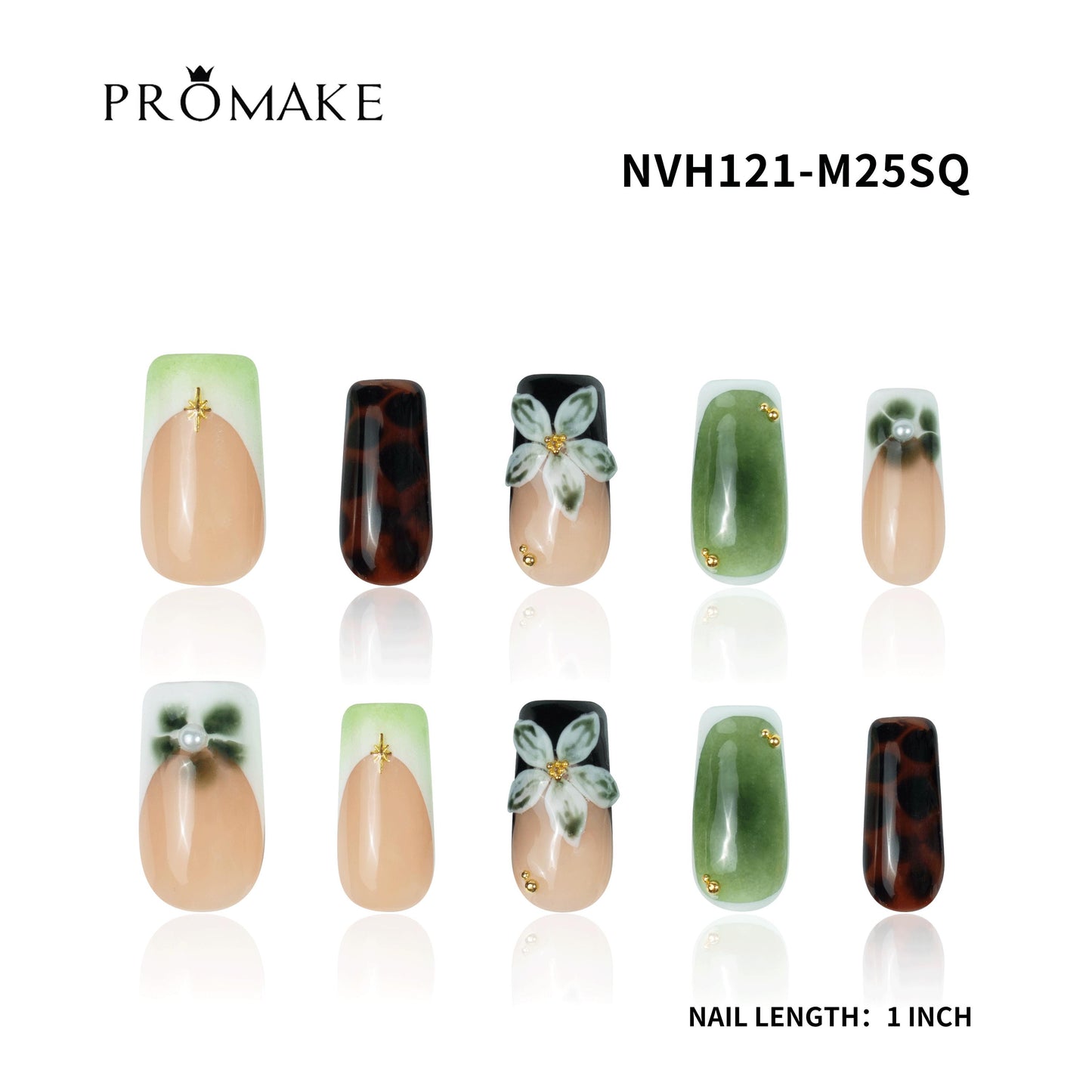 Promake Nails | New XS Size | 100% Handmade Luxury Nails-  Luxury Handmade Press on Nails-Nail Art Nail Care-With Nails Tools-Different Length