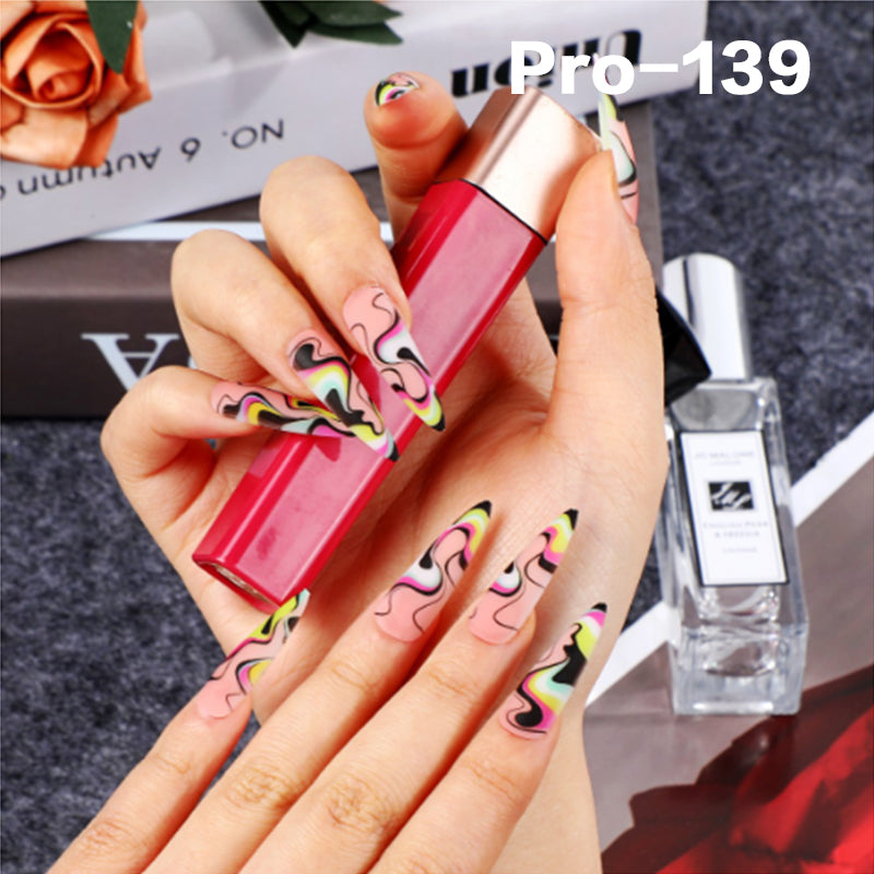 [Buy 6 Get 2]Promakepro Long-length 101-159Press On Nails 24PCS/Sets Unique Design High Quality Reusable