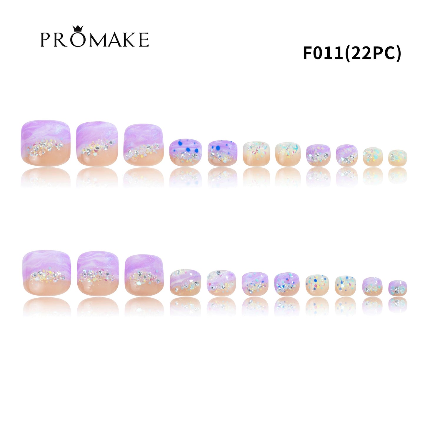 Promake x Kymieann Luxury Nails 100% Handmade S-L Size with Tools Salon Quality Nail Art Care Exclusive Collab for Trendy Designs