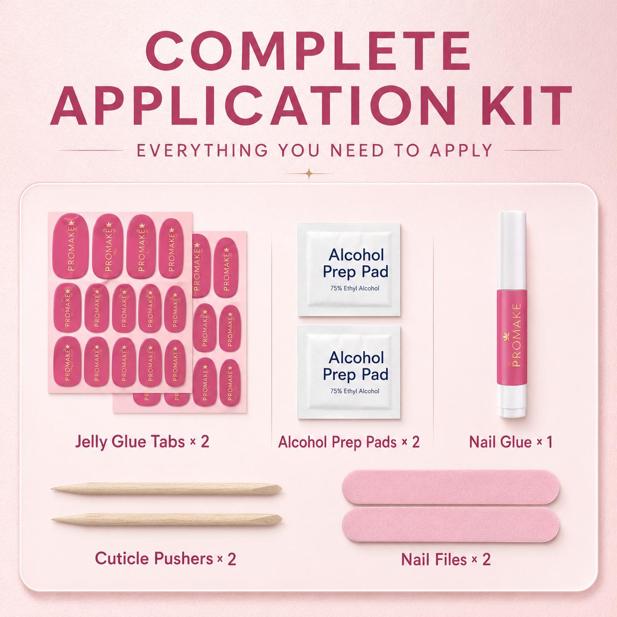 Promake H947-L33ST Handmade Press On Nails, Summer Beach Ready, Nail Inspo Name Accessory