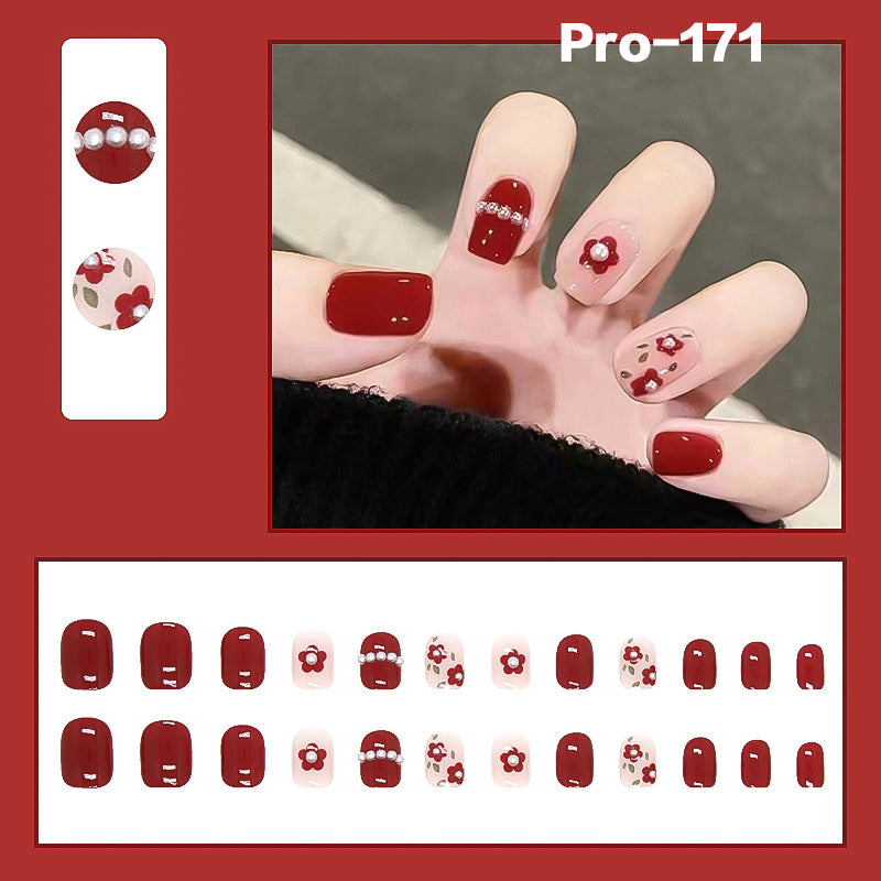 [Buy 6 Get 2]Promakepro Short-Length 160-240 Press on Nails Manicure 24PCS/Sets Unique Design Reusable